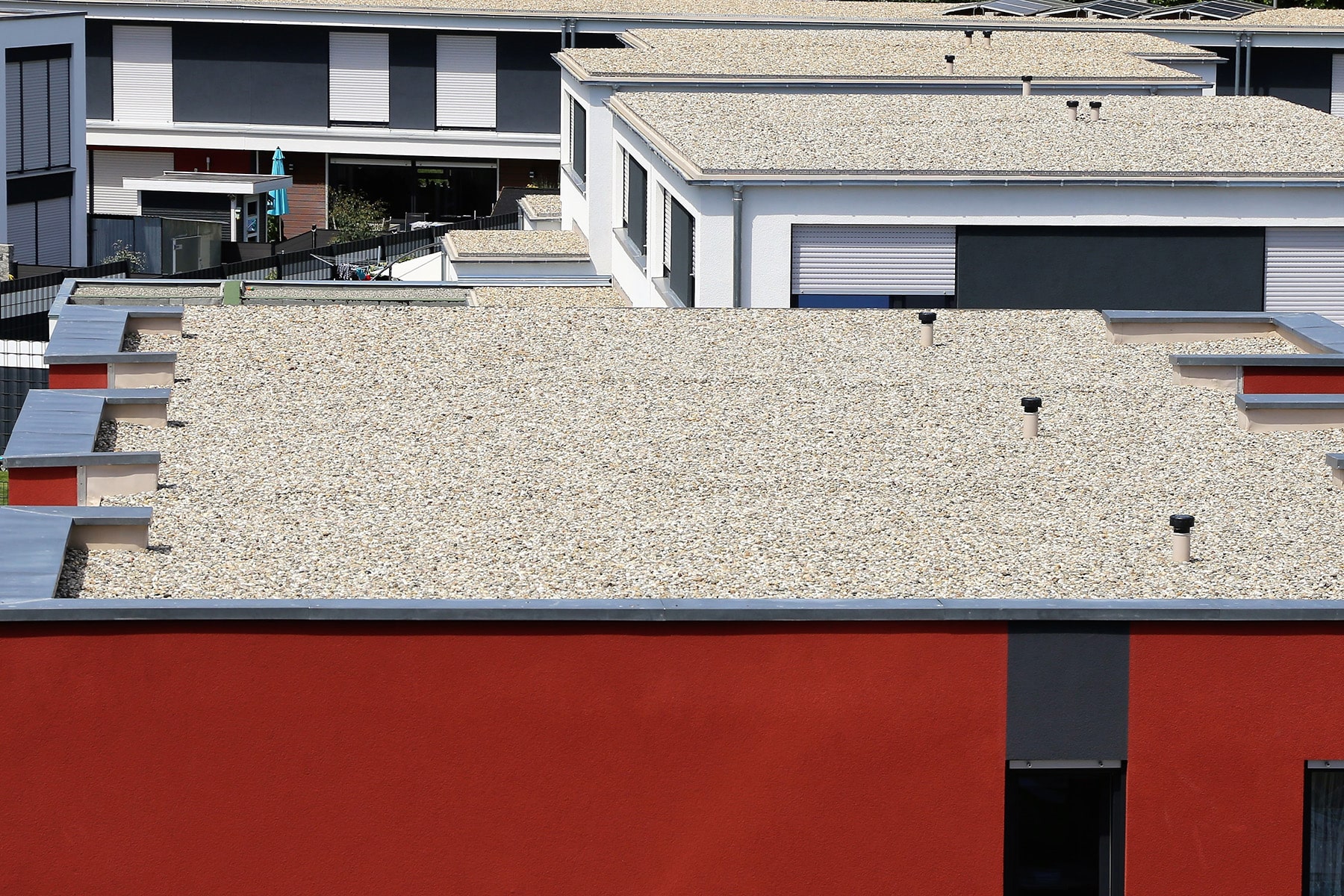 photo d'un toit plat d'un immeuble